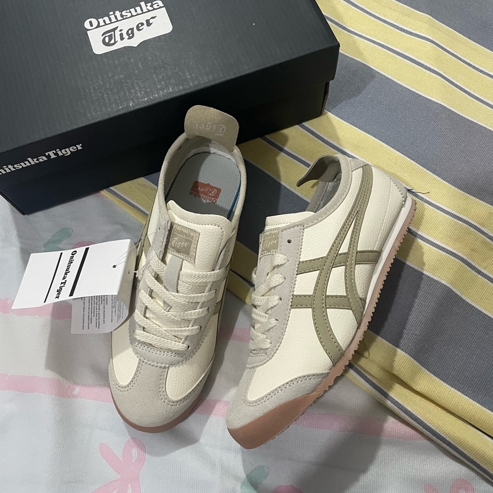 Onitsuka Tiger by Asics Men's Sneakers in Cream, Olive & Pink Gum